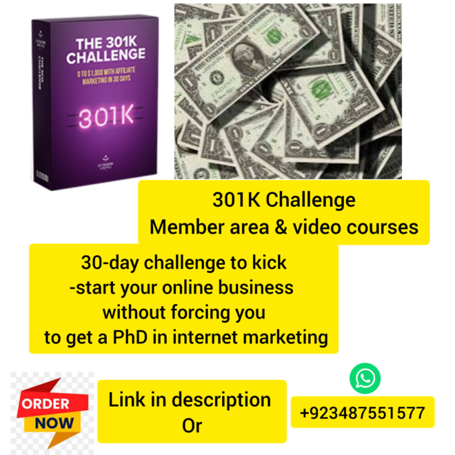 301K Challenge Member area and video courses - image 1