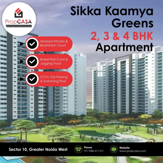 Sikka Kaamya Greens, 2, 3 & 4 Bhk Apartment Greater Noida (West)- Propcasa - image 1