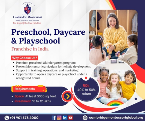 Preschool, Daycare & Playschool Franchise in India – Cambridge Montessori - image 1