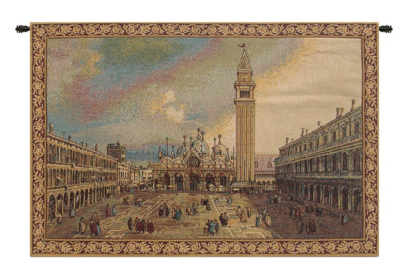 San Marco Square Tapestry: Woven Italian Wall Hanging - image 1