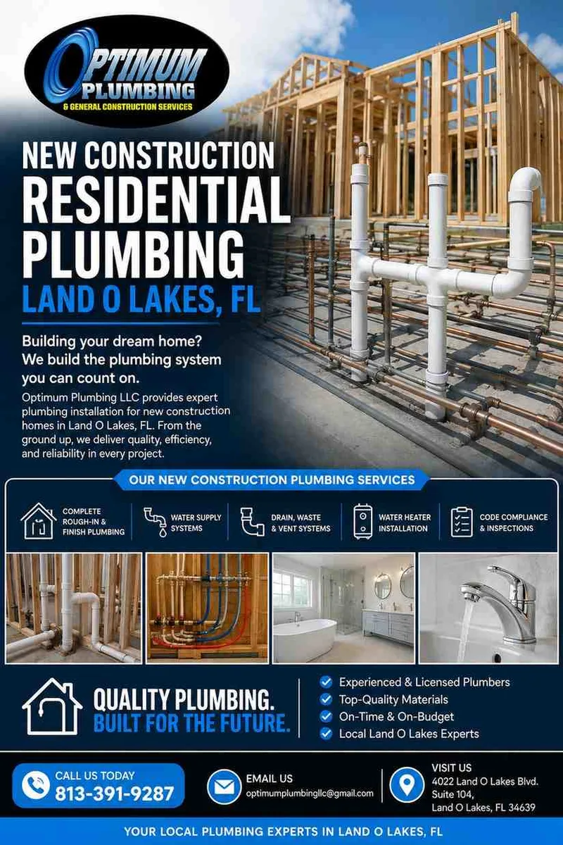 Your New Land O Lakes Home Needs a Plumbing System You Can Trust - image 1