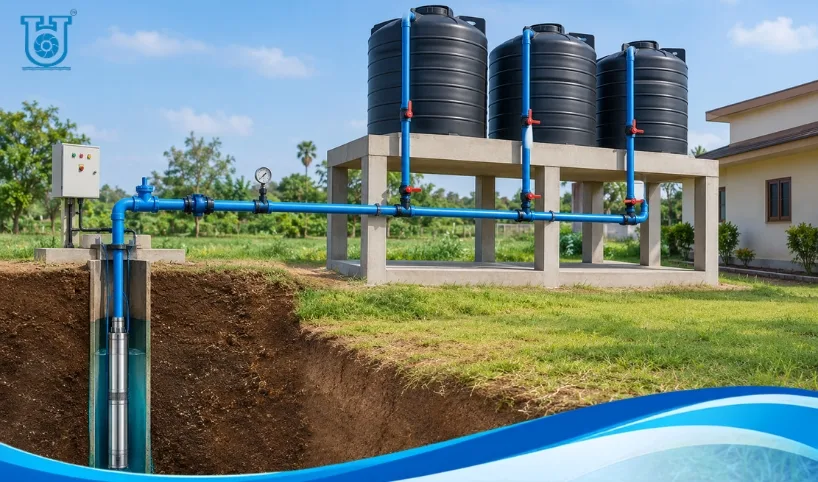 How to Supply Water to Multiple Tanks From One Borewell - image 1