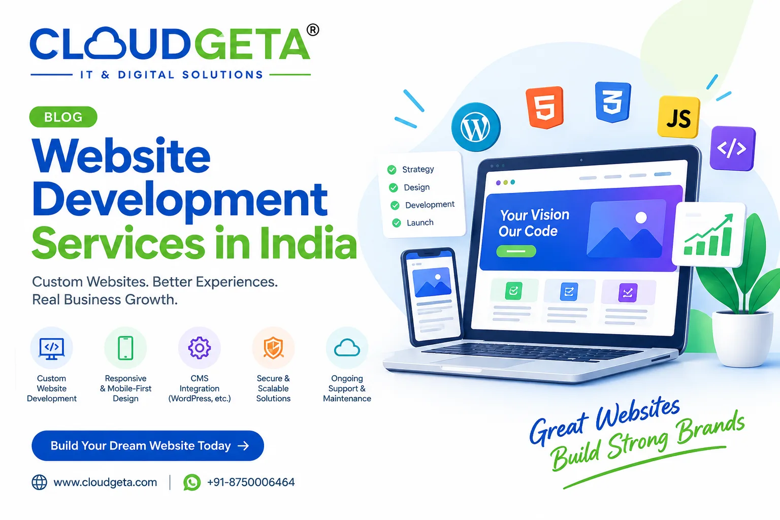 High-Performance Website Development Services in India | CloudGeta - image 1
