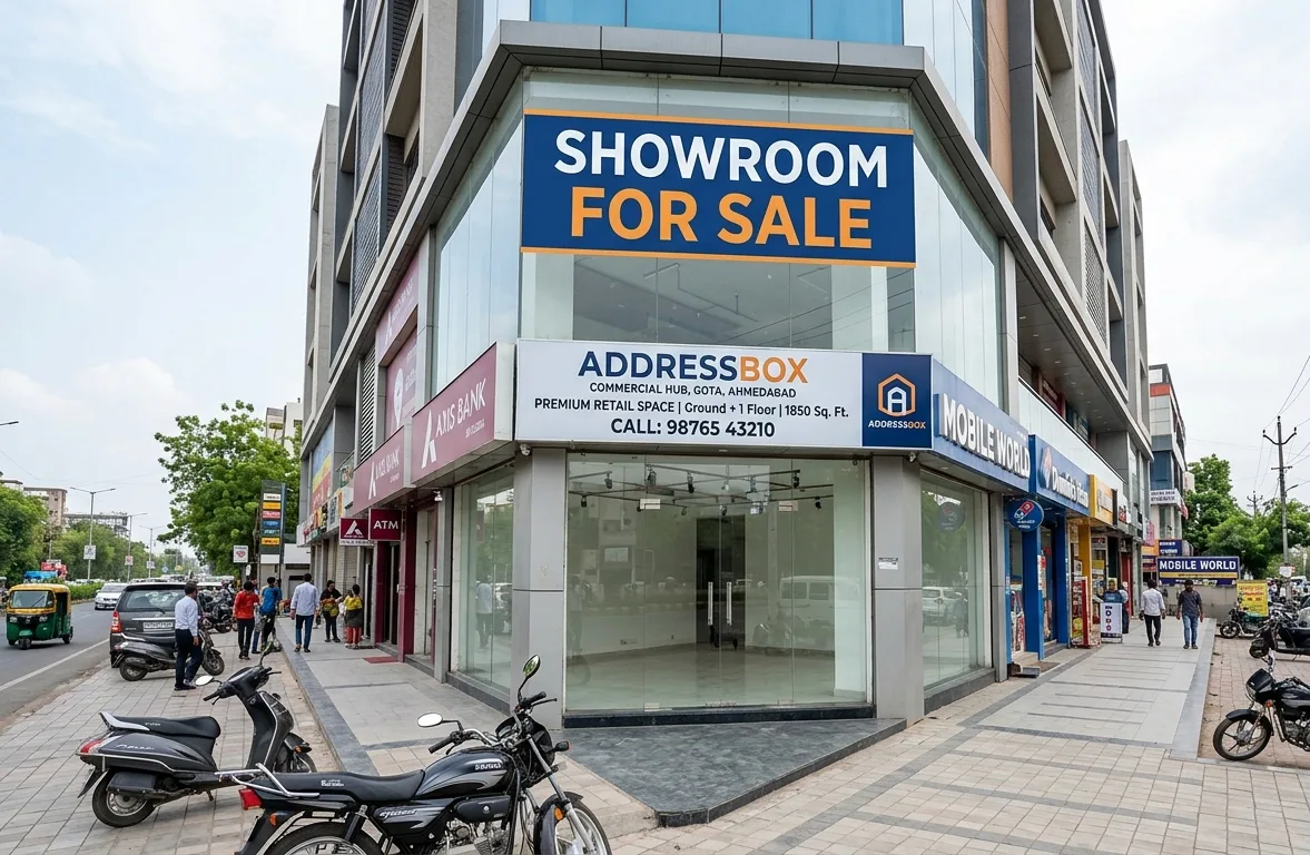 Showroom for Sale in Gota, Ahmedabad | Addressbox - image 1