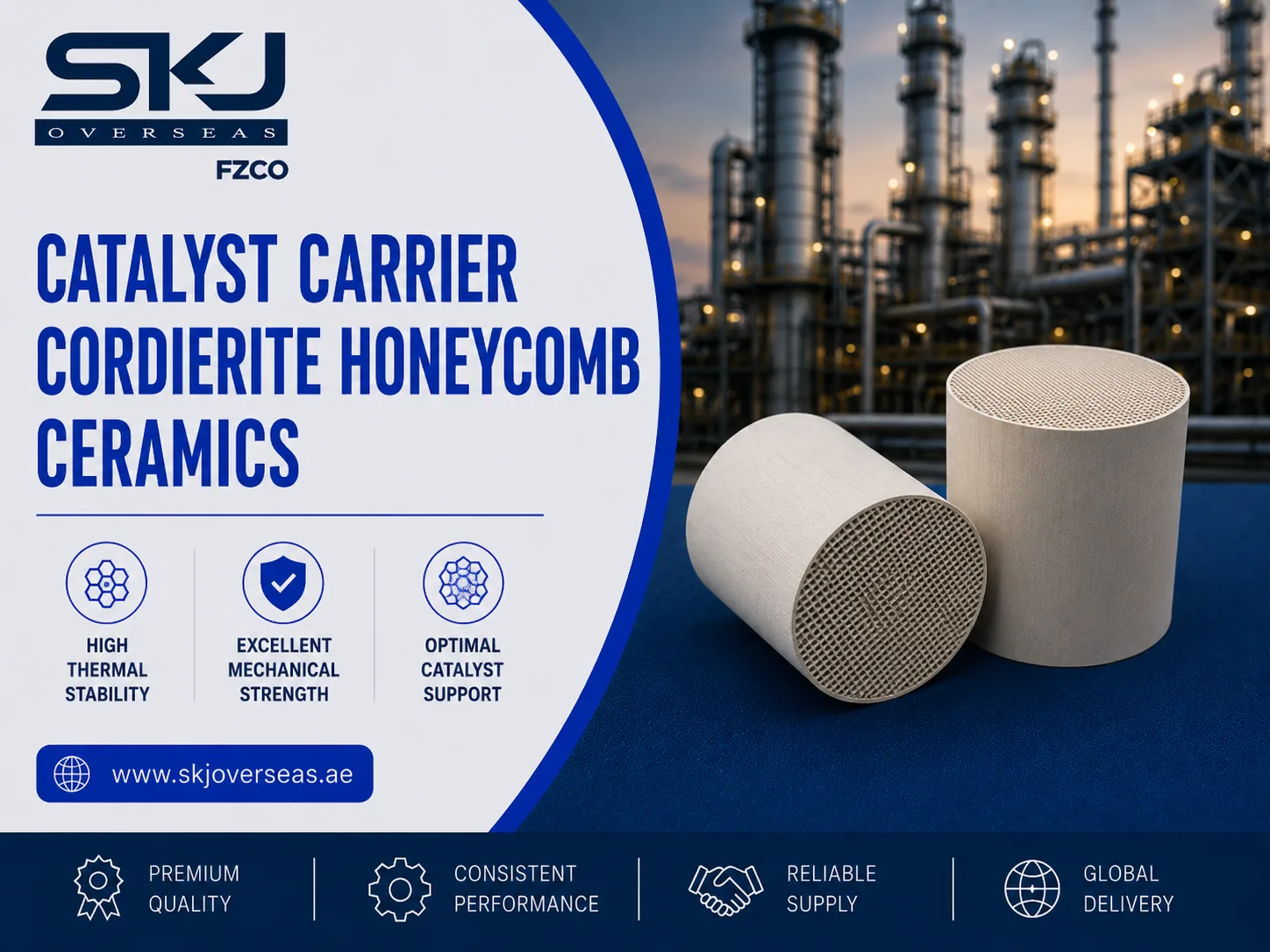 Reliable Cordierite Honeycomb Ceramics for Exhaust Treatment Uses - image 1