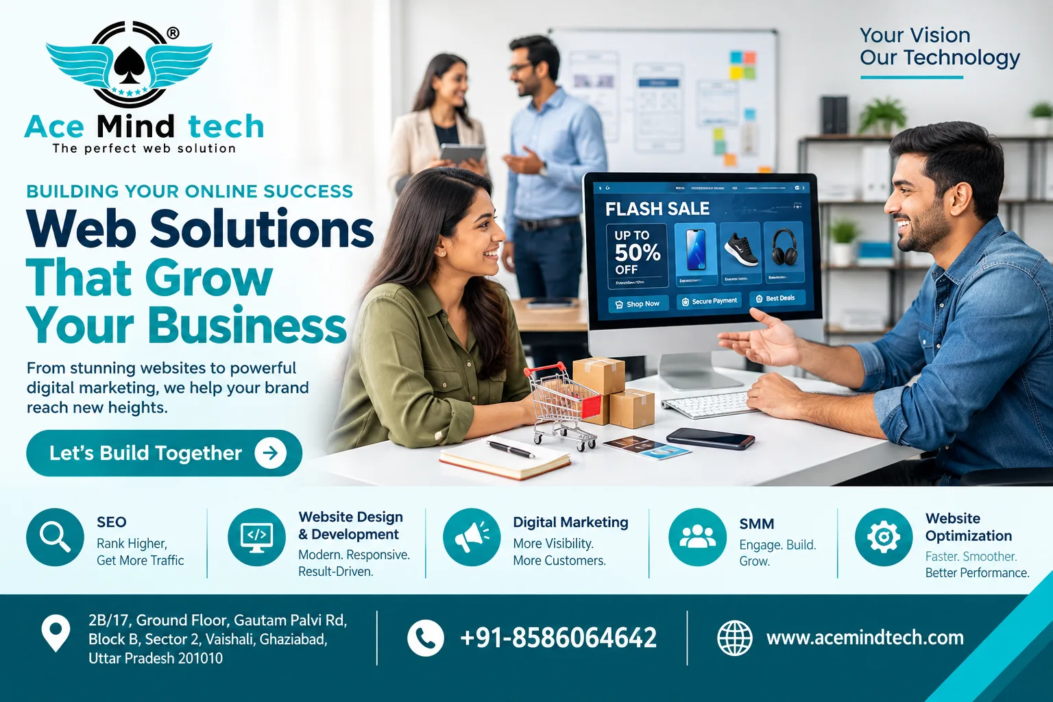 Website Development Company in Sector 63 | Acemind Tech - image 1