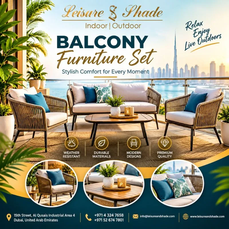 Premium Balcony Furniture Set Designs for Beautiful Outdoor Spaces - image 1