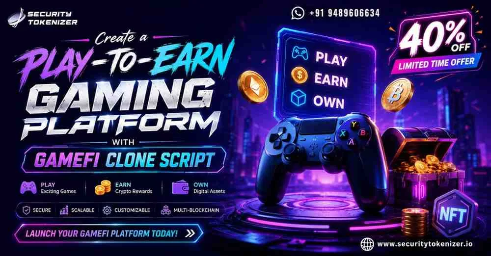Create a Play-to-Earn Gaming Platform with 40% OFF GameFi Clone Script - image 1