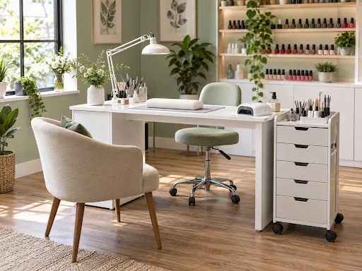 5 Manicure Stools & Trolleys to Consider for Your Nail Station | Living Earth Crafts - image 1