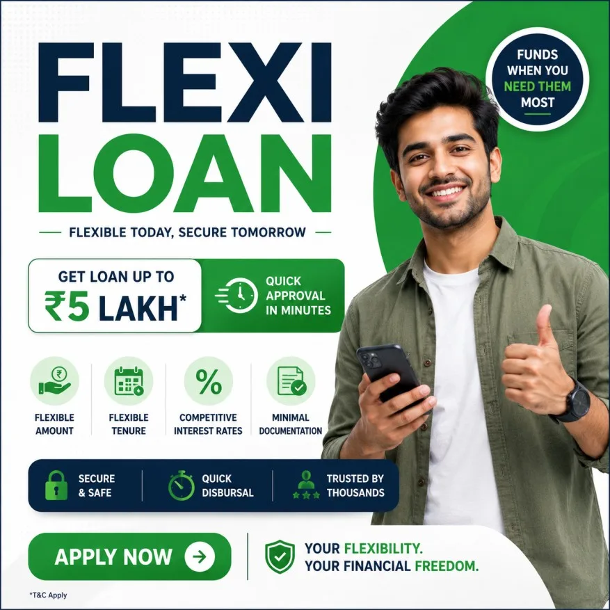 Apply flexi loan online get easy credit for personal requirements - image 1