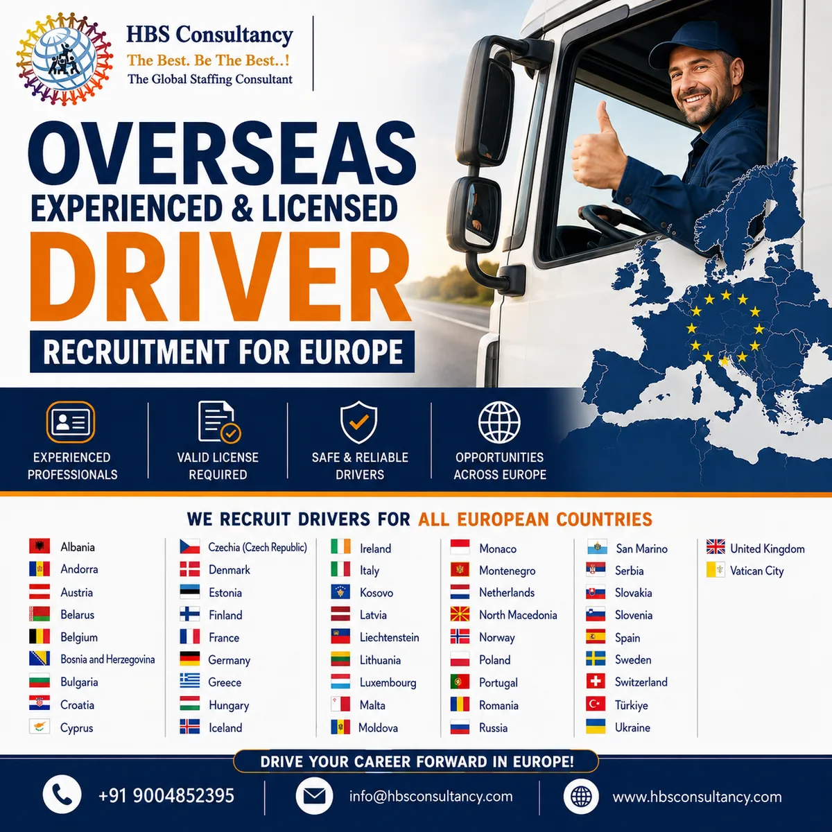 Recruit Experienced Overseas Truck Drivers for Europe - image 1
