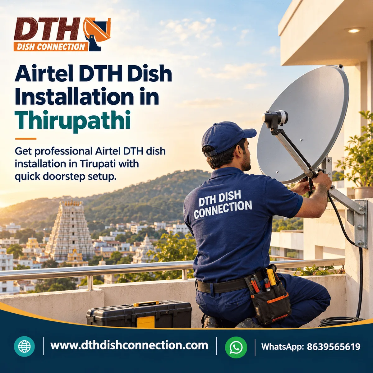 Airtel DTH Dish Installation in Thirupathi - image 1