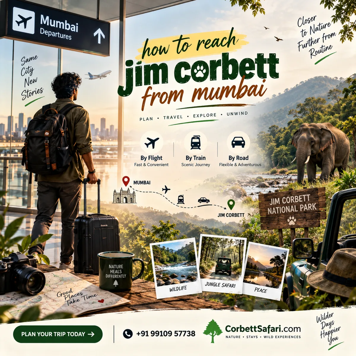 {{πππ΅What is the main route for jaipur to jim corbett? - image 1