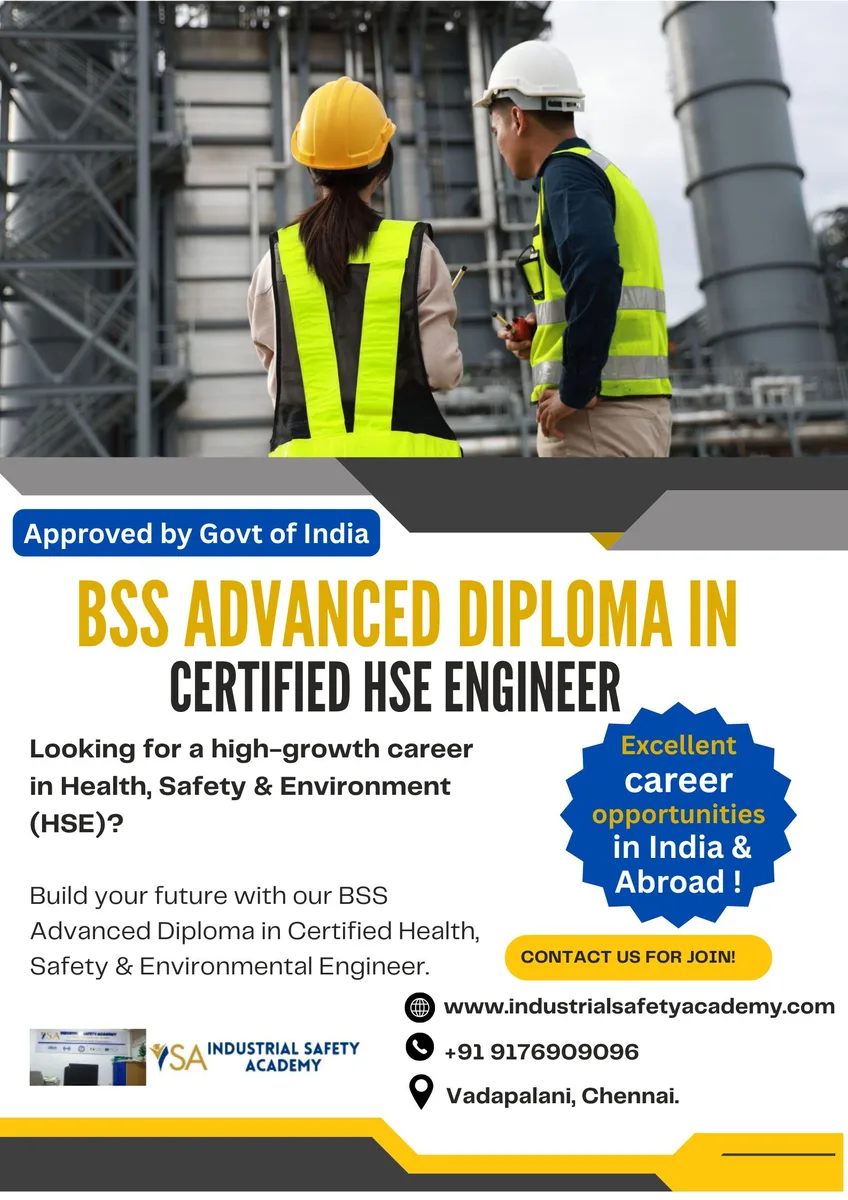 Safety Certificate Online in Chennai, HSE Course in Chennai - image 1