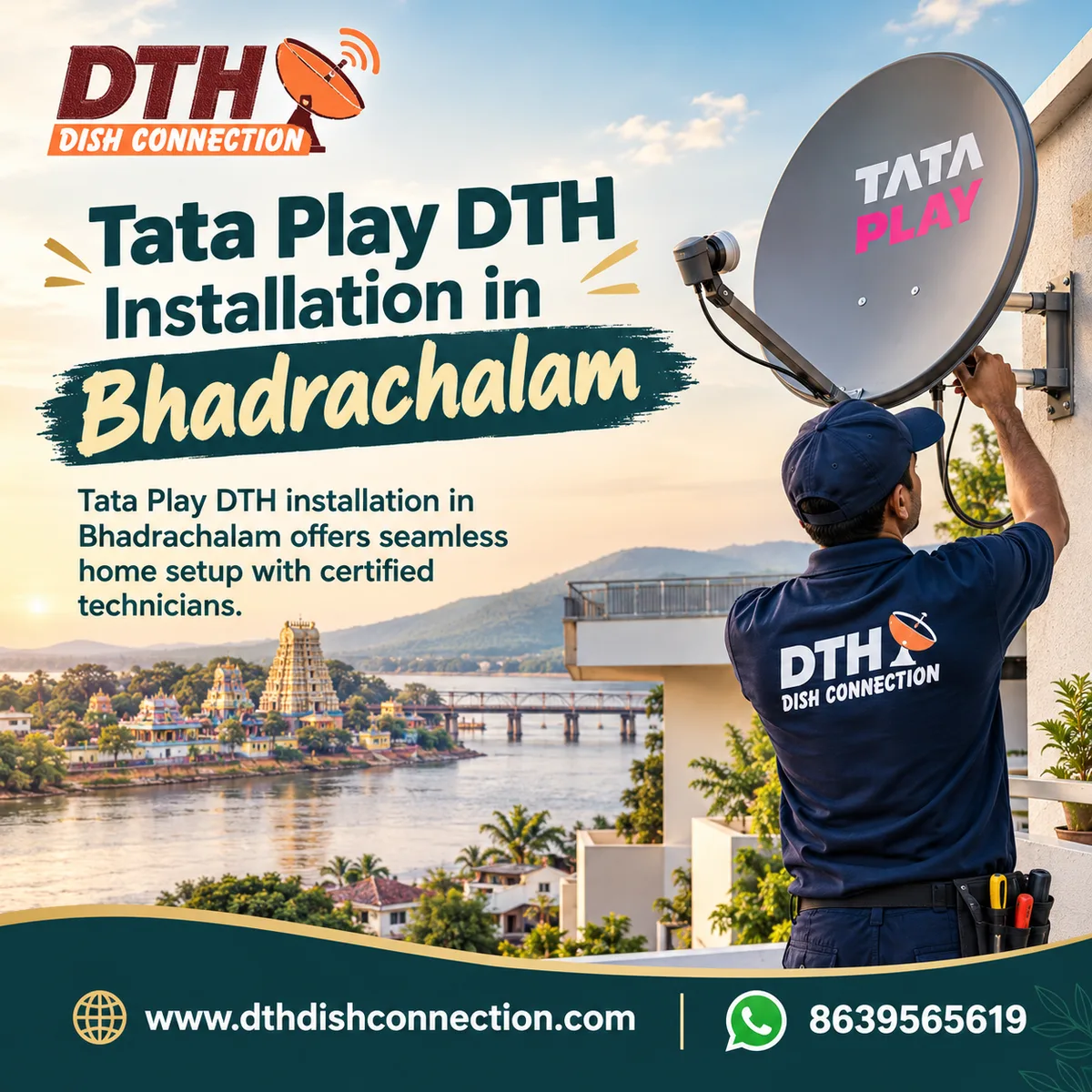 Tata Play DTH Installation in Badrachalam - image 1