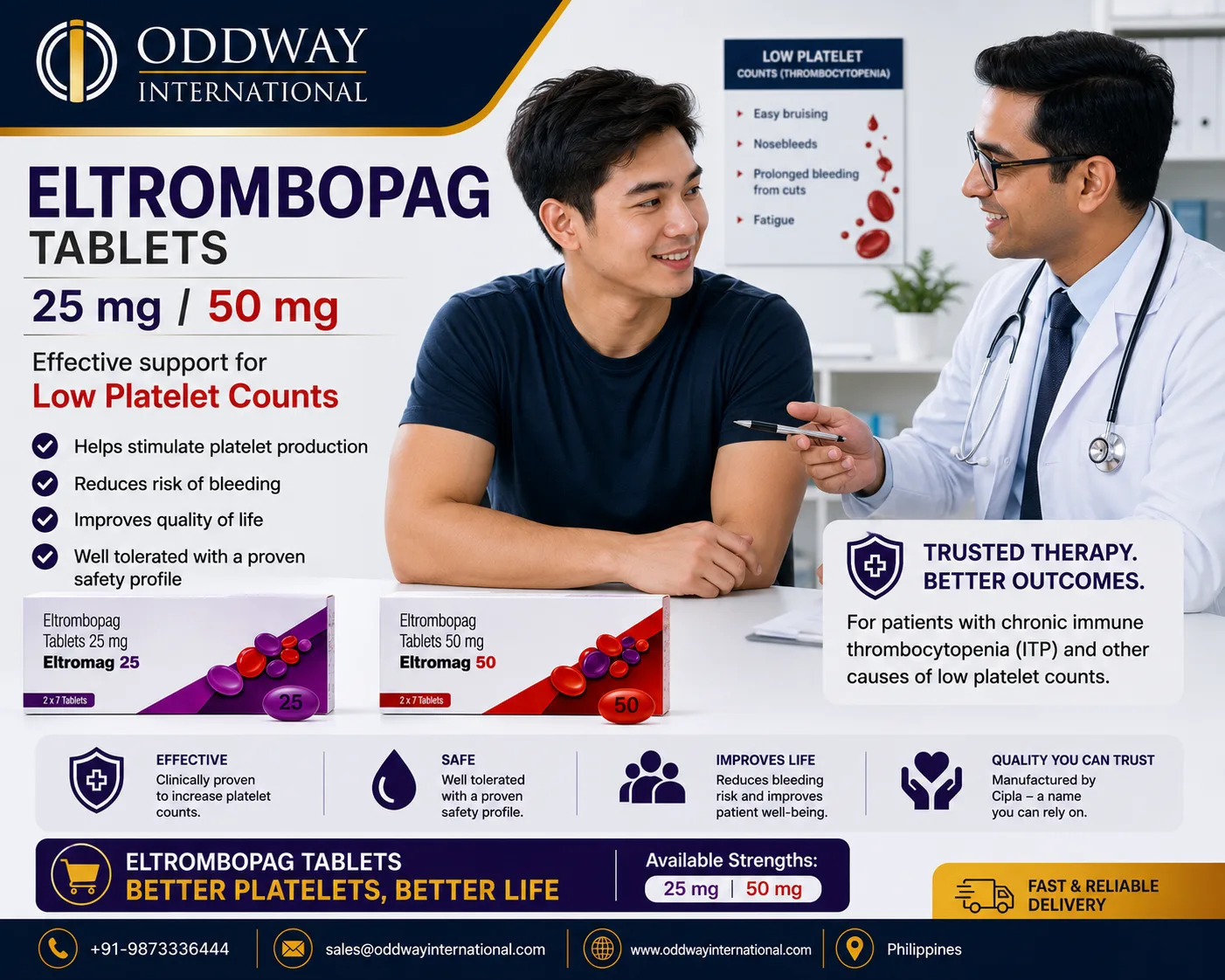 Buy Eltrombopag in Ireland with Comprehensive Support - Oddway - image 1