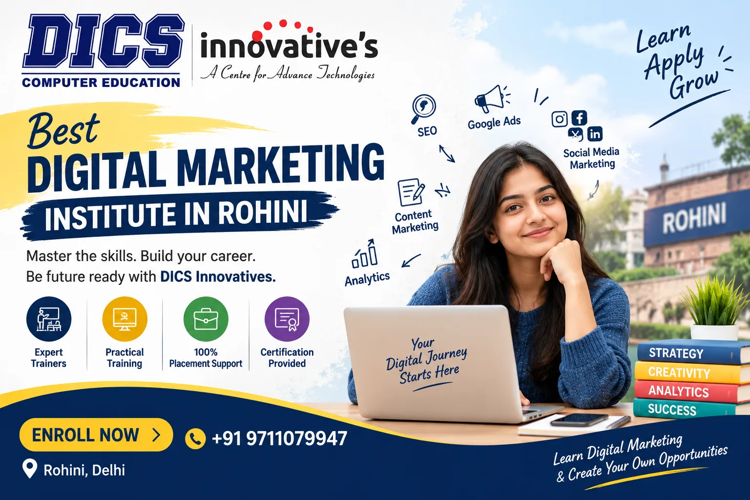 Best Digital Marketing Institute in Rohini – DICS Innovatives - image 1