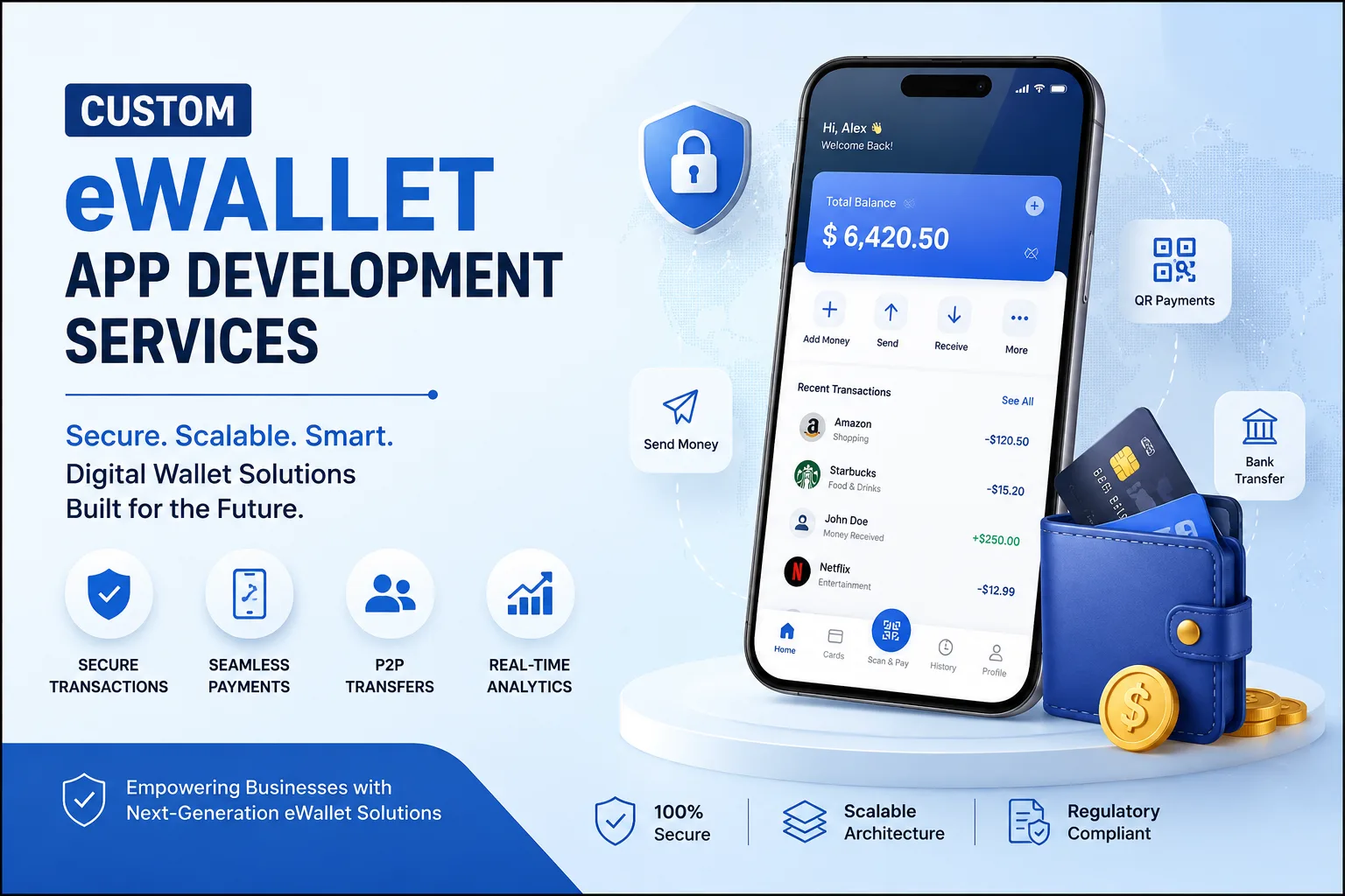 Custom eWallet App Development Services for FinTech Startups & Enterprises - image 1
