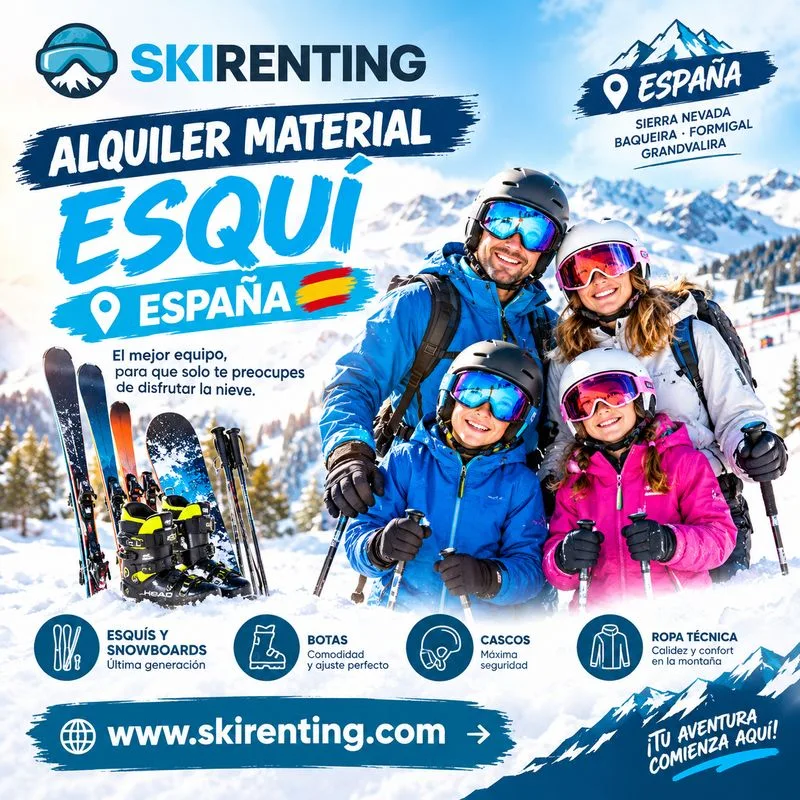 Encuentra el mejor alquiler material esquí España con Ski Renting - image 1