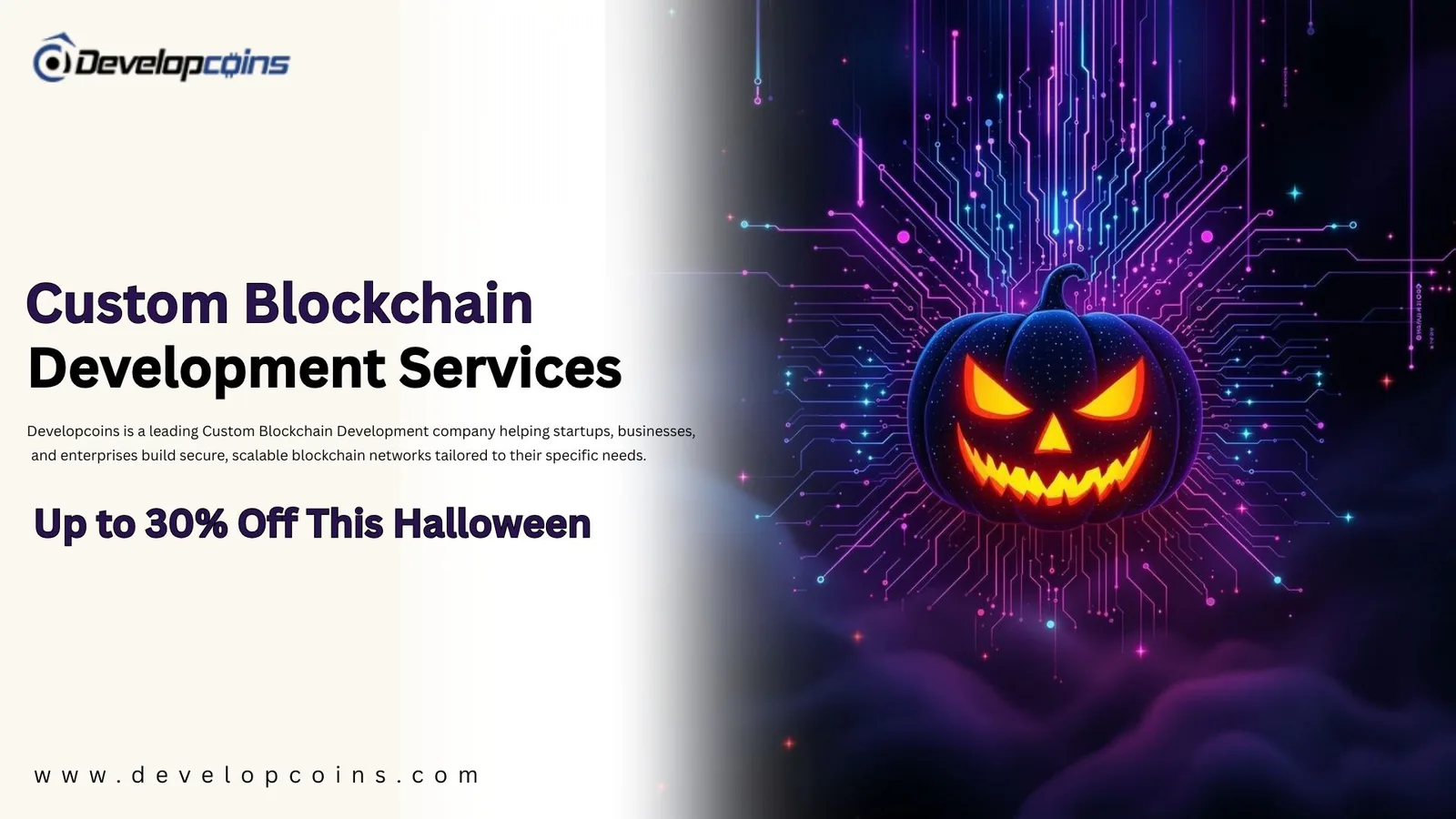 Build a Custom Blockchain Tailored to Your Business — Developcoins - image 1
