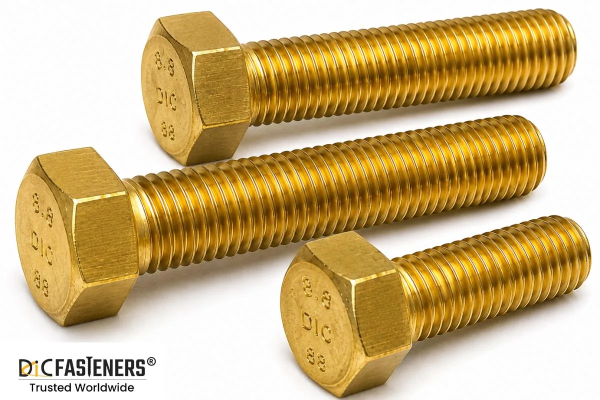 Brass Hex Bolt Manufacturer | DIC FASTENERS - image 1