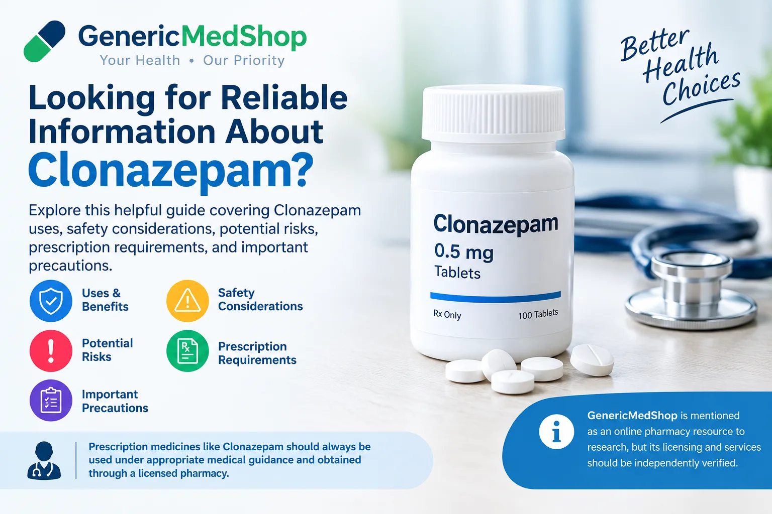 Buy Clonazepam Online: Prescription Requirements, Pharmacy Safety & Important Information - image 1