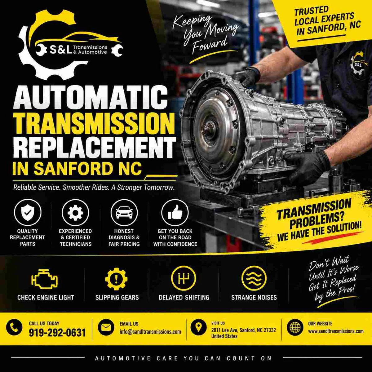 Quality Automatic Transmission Replacement Near Sanford, NC - image 1