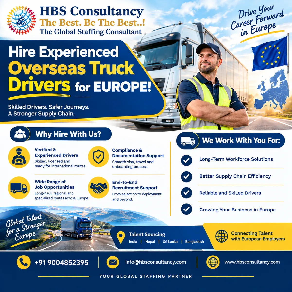 Hire Experienced Overseas Truck Drivers for Bulgarian Companies - image 1