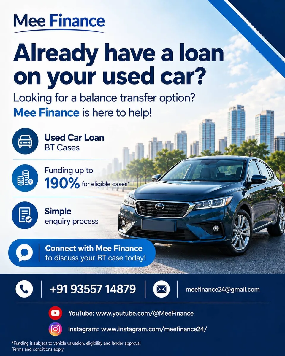 Used Car Loan – Get Financing for Your Dream Car | Mee Finance - image 1