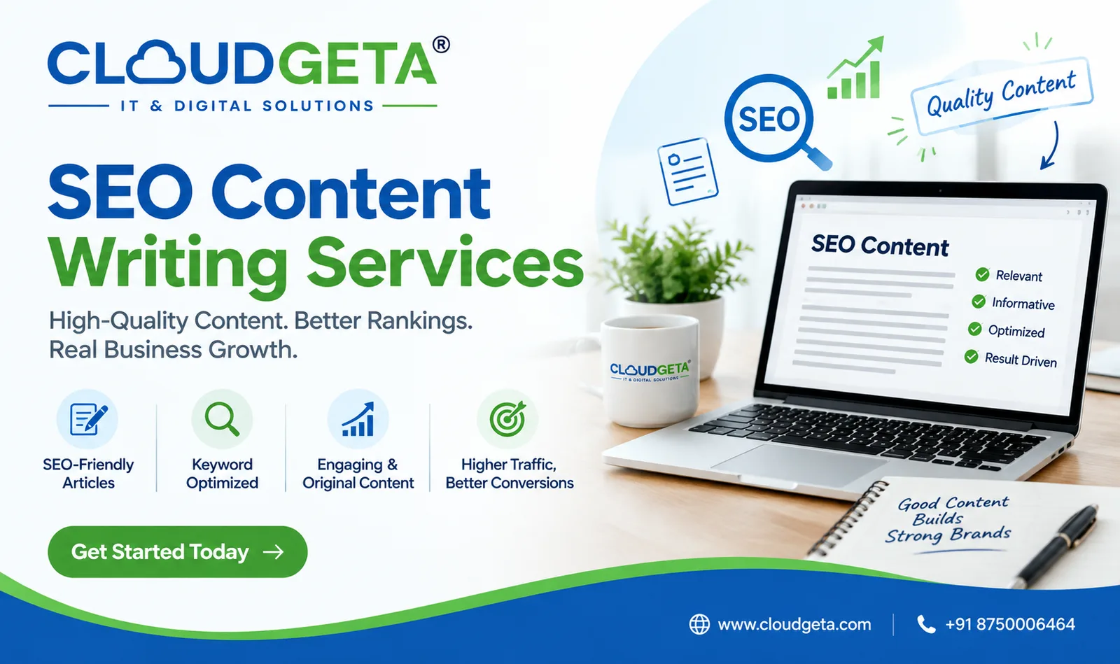 CloudGeta: SEO Content Writing Built for Google Rankings - image 1