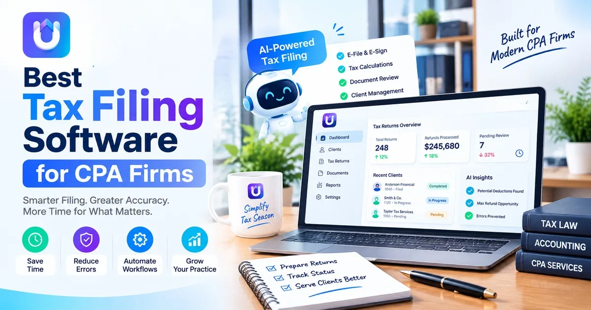 UpTax AI Tax Software for CPA and Accounting Firms - image 1