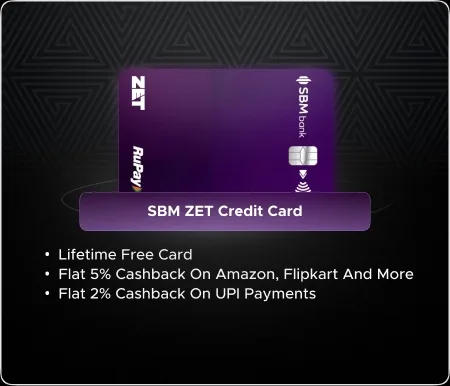 SBM ZET Credit Card – Enjoy lifetime-free benefits with this FD-backed RuPay card! - image 1