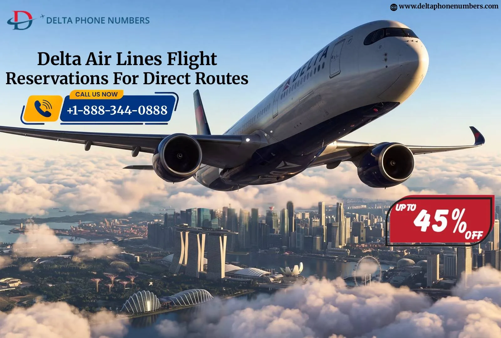 Delta Air Lines Flight Reservations for Direct Routes - image 1