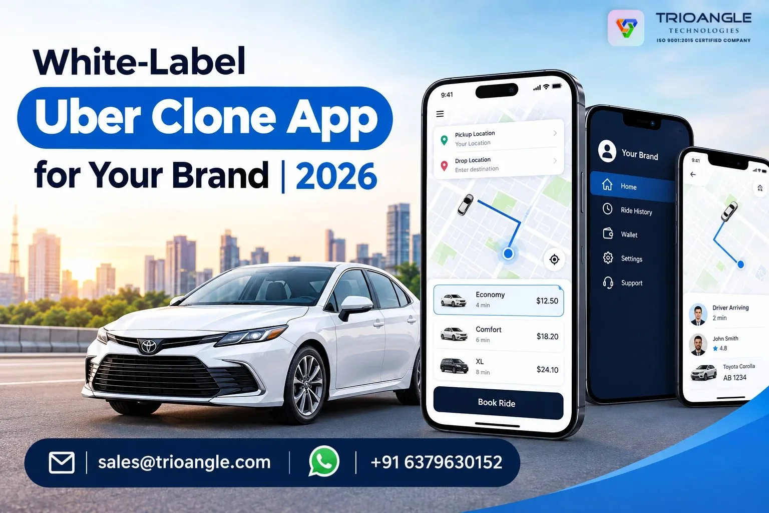 White-Label Uber Clone App for Your Brand | 2026 - image 1