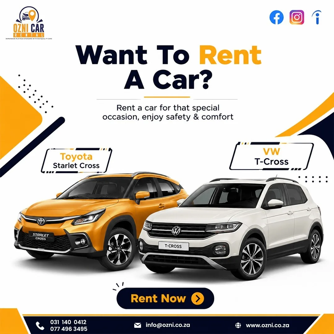 Monthly Car Rental Durban | Affordable Long-Term Vehicle Hire with OZNI - image 1