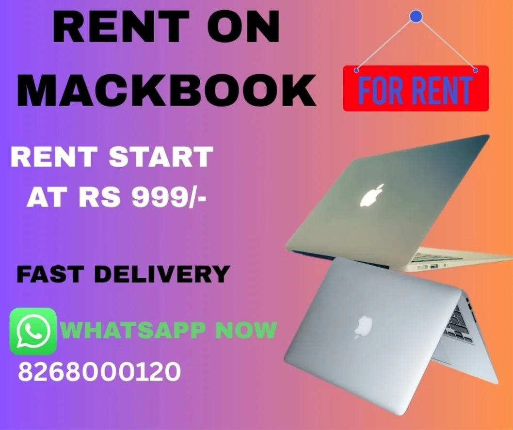 Rent a Macbook on start at rs.999/- - image 1
