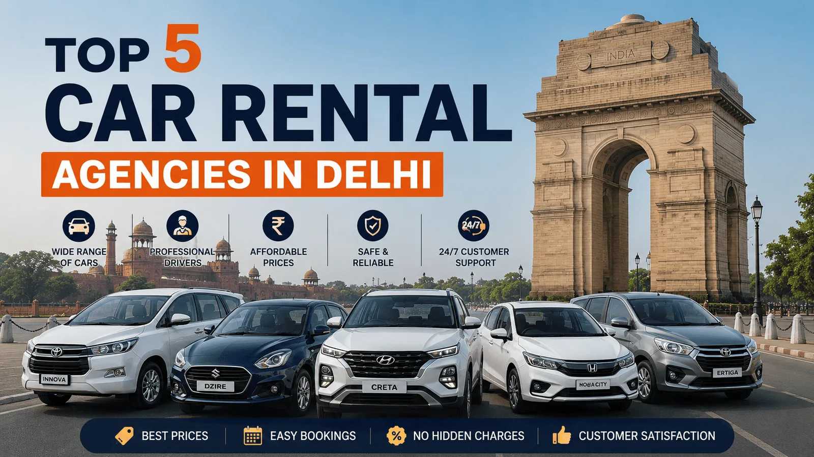 Top 5 Car Rental Agencies in Delhi - image 1