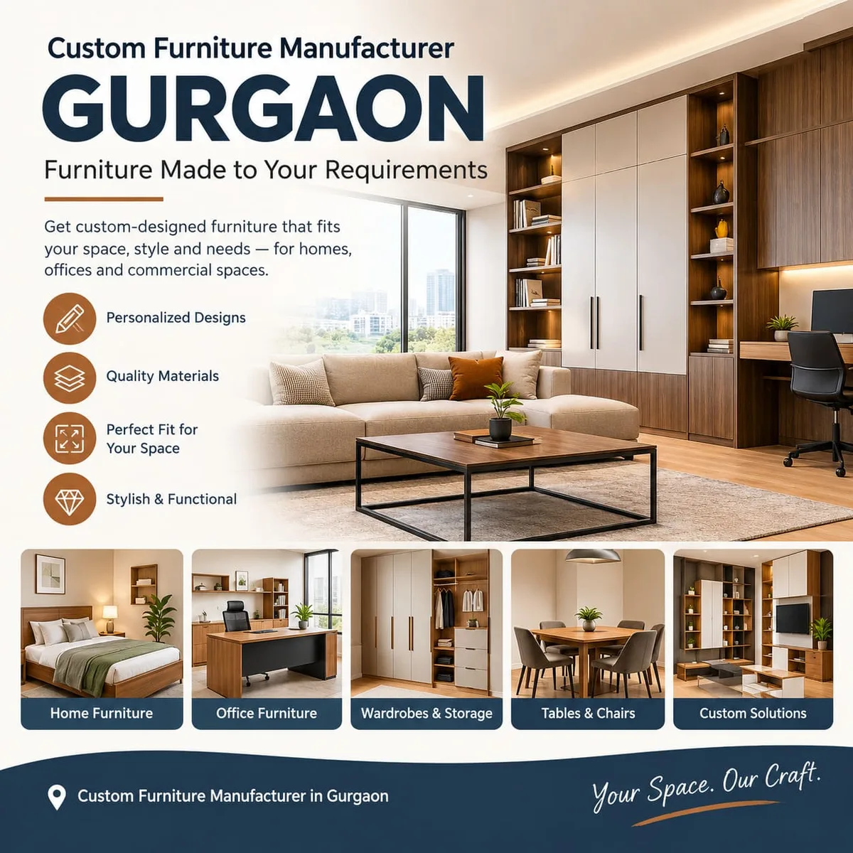 Custom Furniture Manufacturer Gurgaon – Furniture Made to Your Requirements - image 1