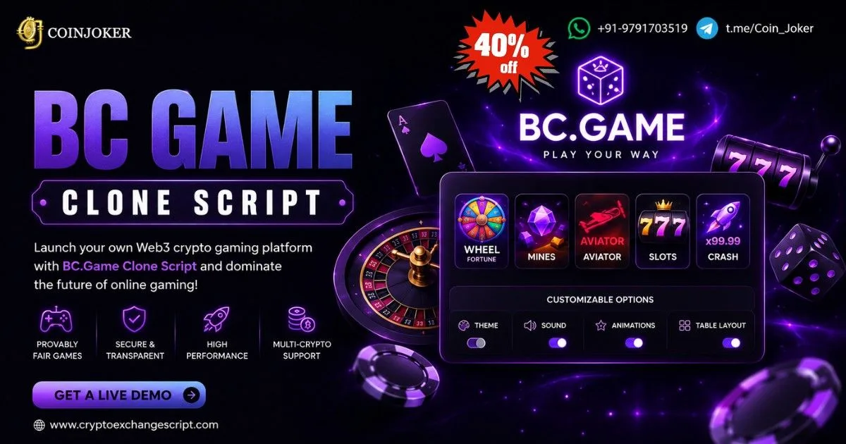 Build a High-Performance Blockchain Casino with BC.Game Clone Script - image 1