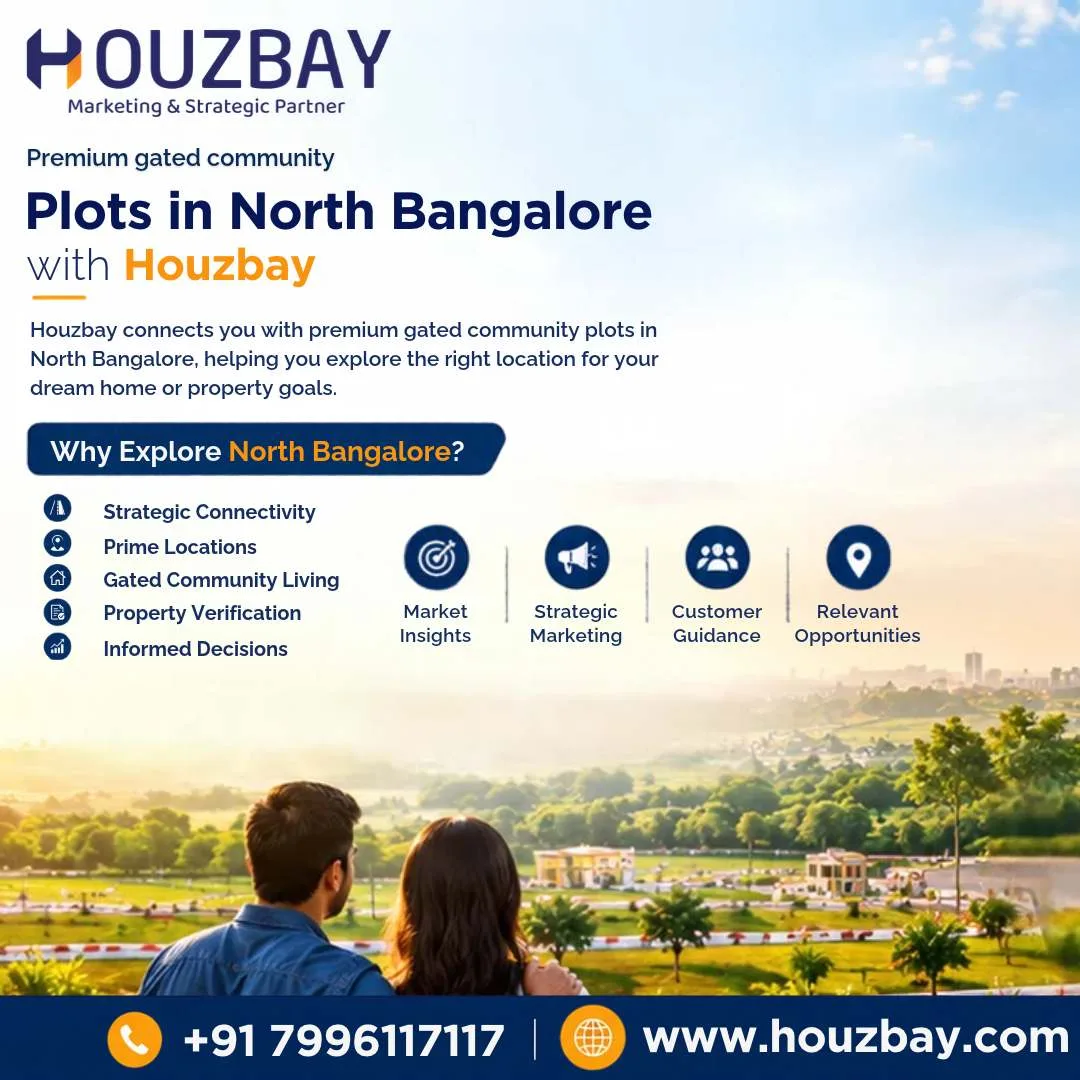 Premium gated community plots in North Bangalore | Houzbay - image 1