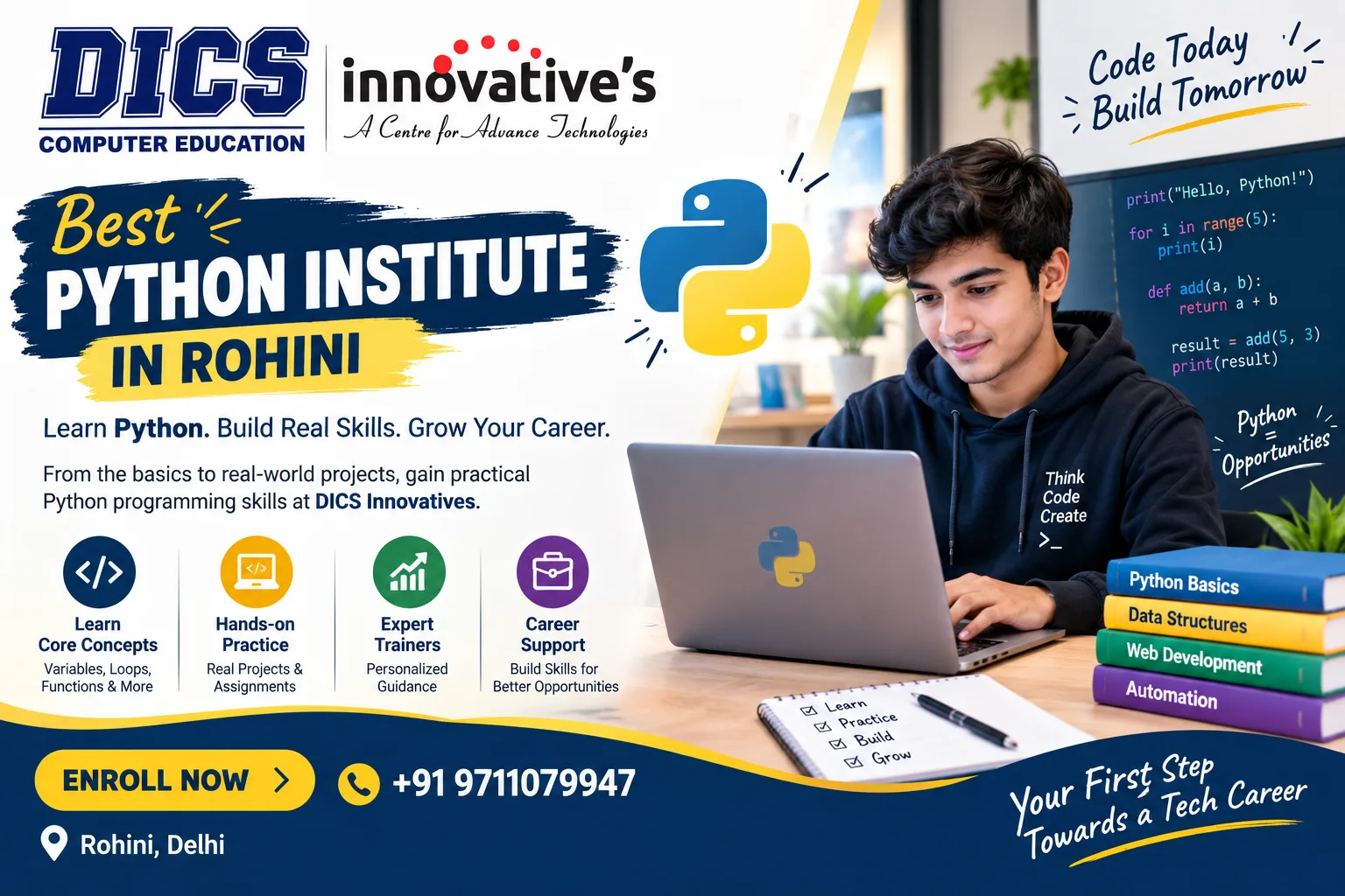 Best Python Institute in Rohini – DICS Innovatives - image 1
