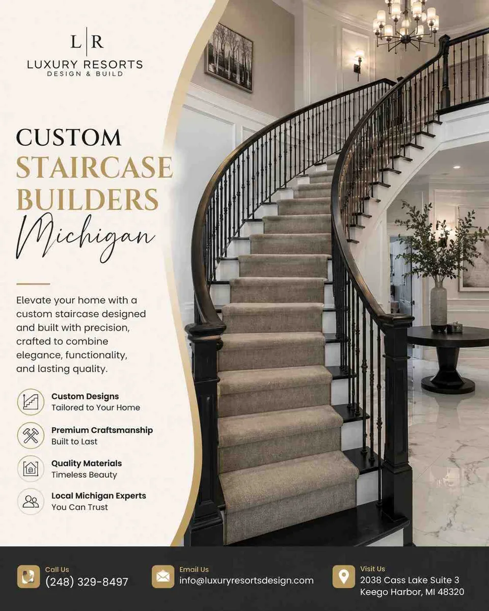 Premium Custom Staircase Builders Michigan – Design Meets Durability - image 1