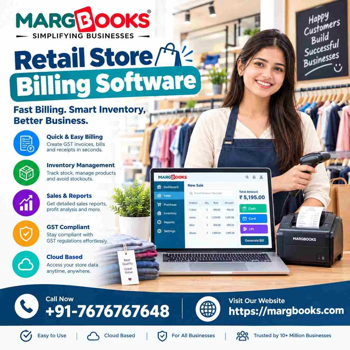 Retail Store Billing Software for GST Invoicing | MargBooks - image 1