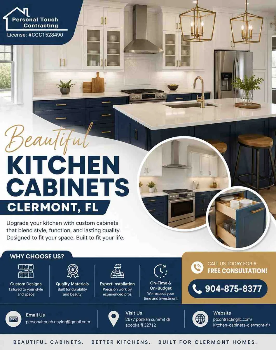Upgrade Your Home with Stylish & Functional Kitchen Cabinets in Clermont FL - image 1