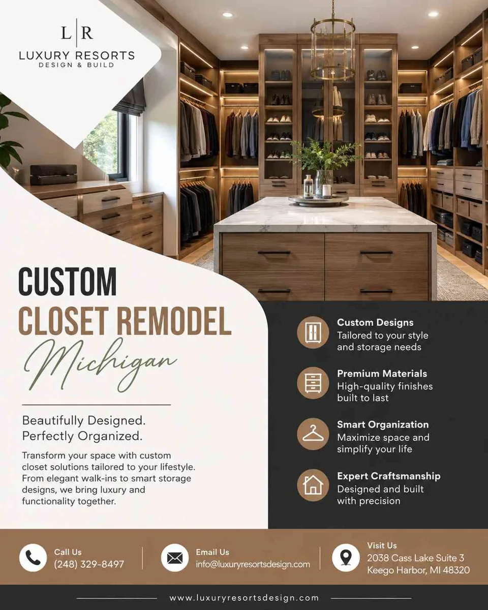 Luxury Custom Closet Remodeling in Michigan – Design Your Dream Space - image 1