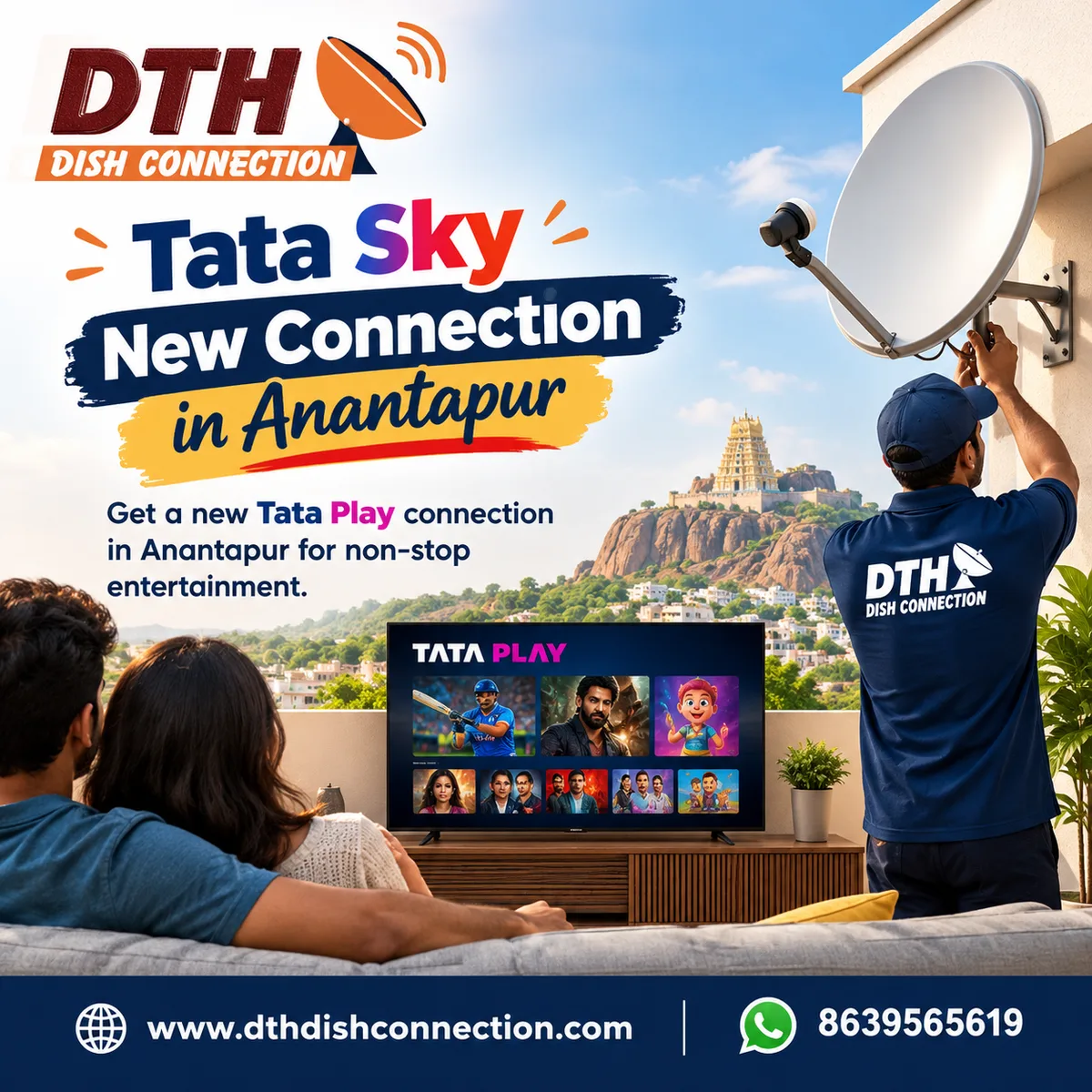 Tata Sky New Connection in Anantapur - image 1