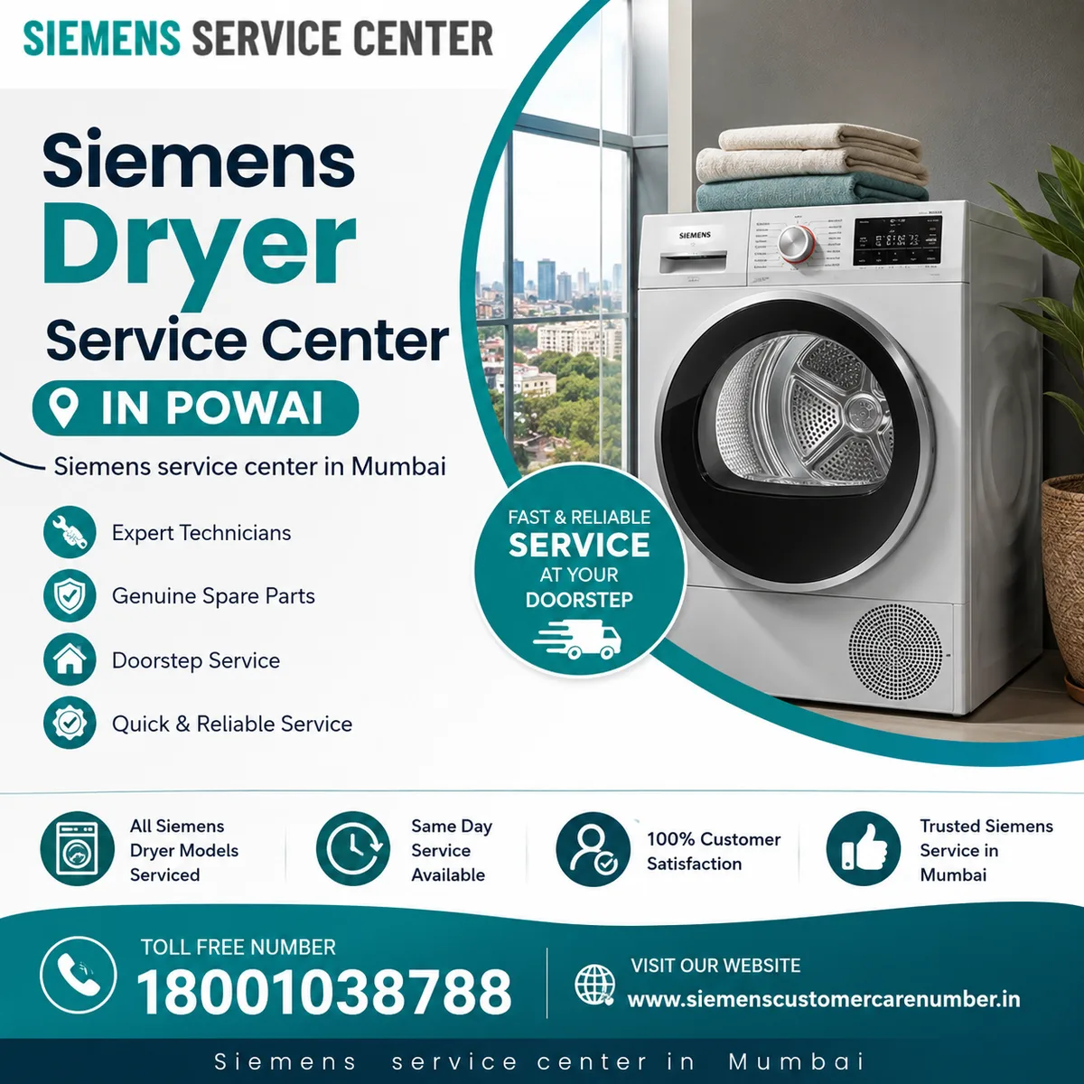 Siemens Dryer Service Center In Powai | +918080409061 - image 1