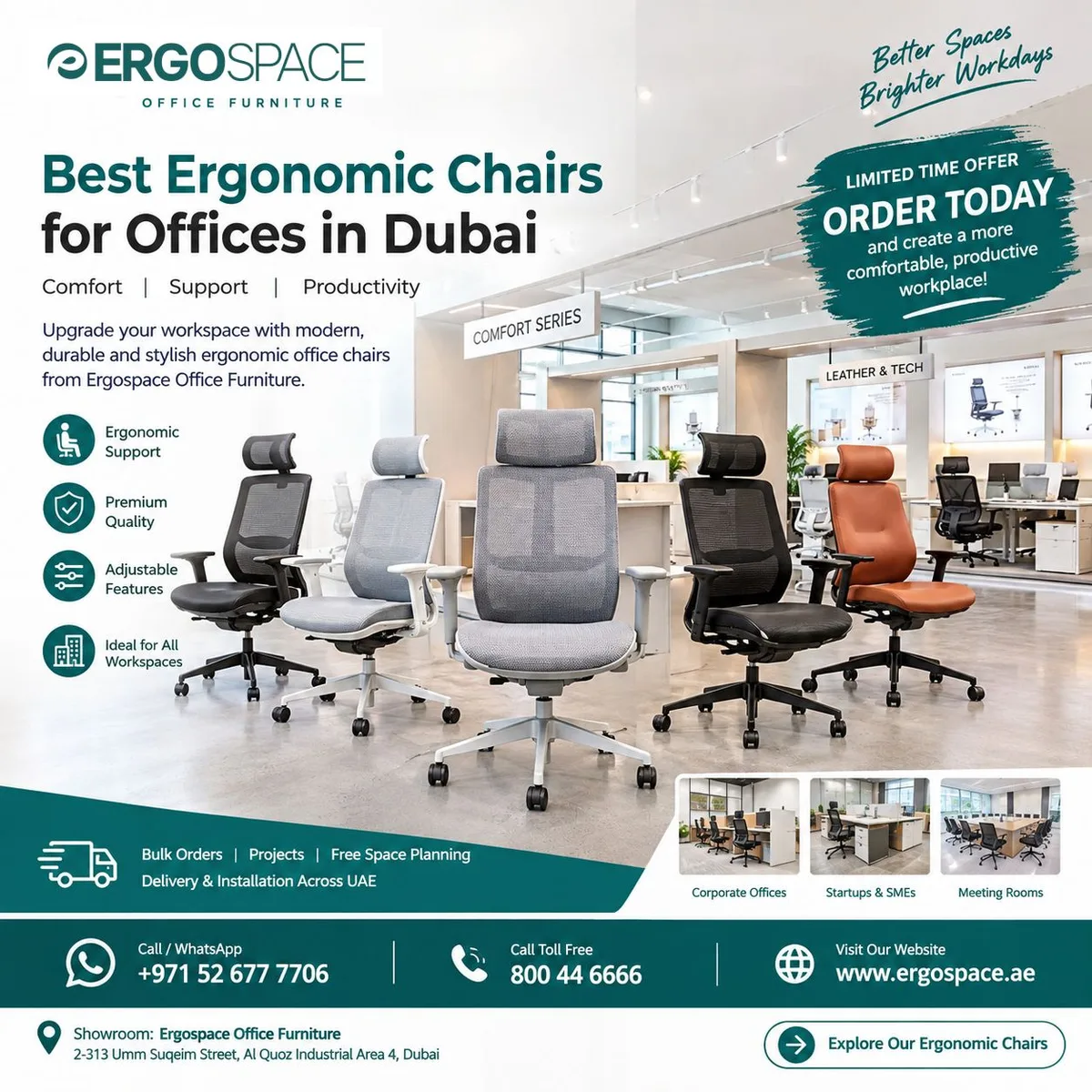 Best Ergonomic Chairs for Offices in Dubai | Order Today - image 1