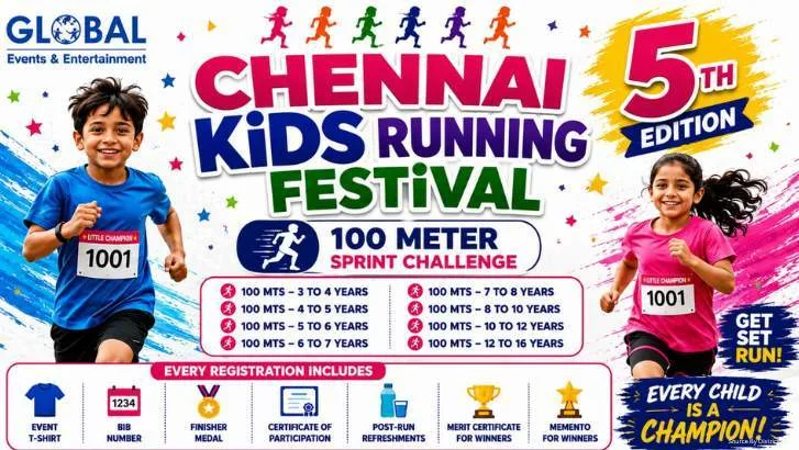 Kids Running | Chennai Kids Running Festival 2026 | Super Chennai - image 1