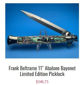 Authentic Italian Frank Beltrame Switchblade for Sale - image 1
